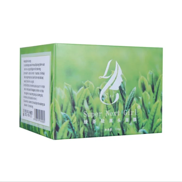 Natural green tea peeling blackhead facial mask Herbal powder