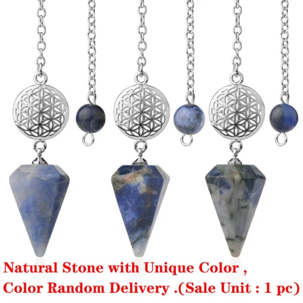 Semi-precious Crystal Stone Pendant