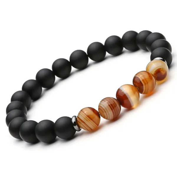 2pc Natural Stone Men's Bracelet