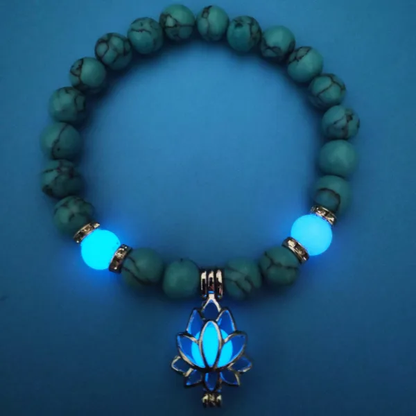 Energy Luminous Lotus Natural Stone Bracelet - Image 6
