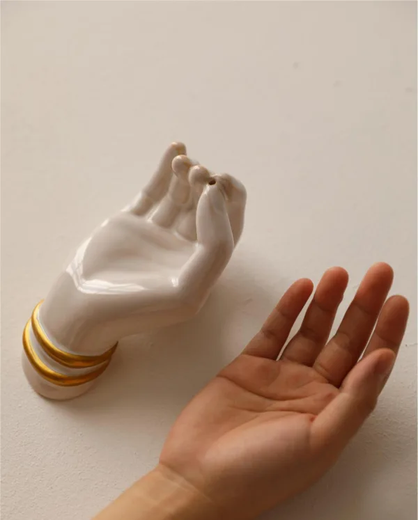 Three-dimensional Hand Shaped Incense Burner