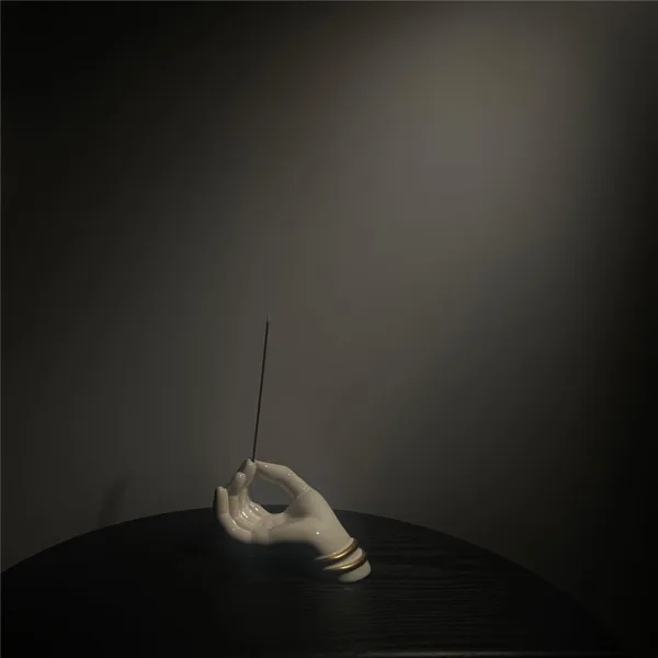 Three-dimensional Hand Shaped Incense Burner