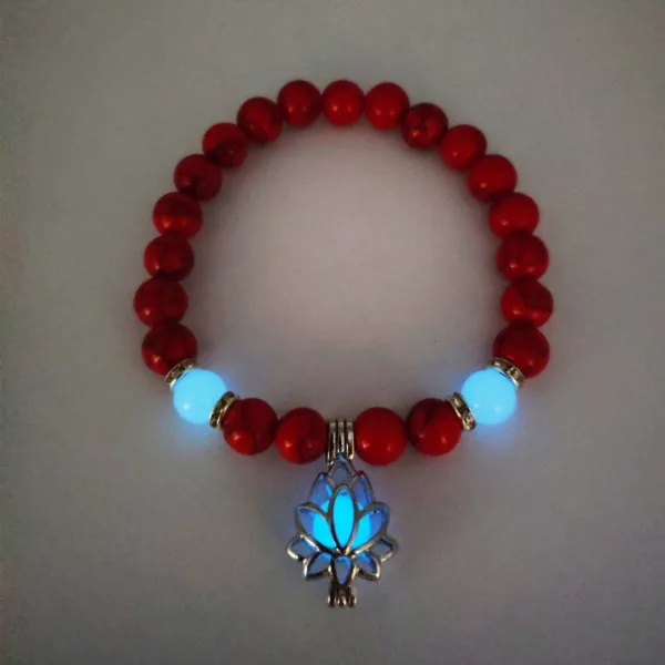 Energy Luminous Lotus Natural Stone Bracelet - Image 8