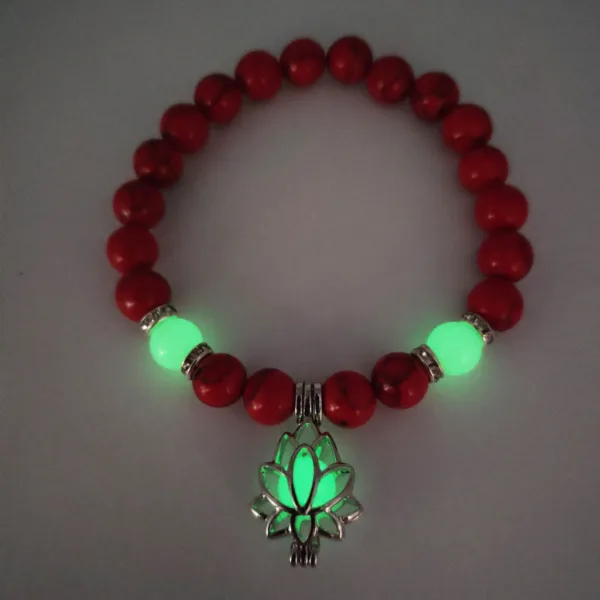 Energy Luminous Lotus Natural Stone Bracelet - Image 9
