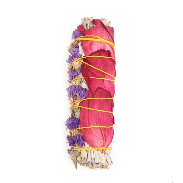 White Sage Floral Smudge Bundles