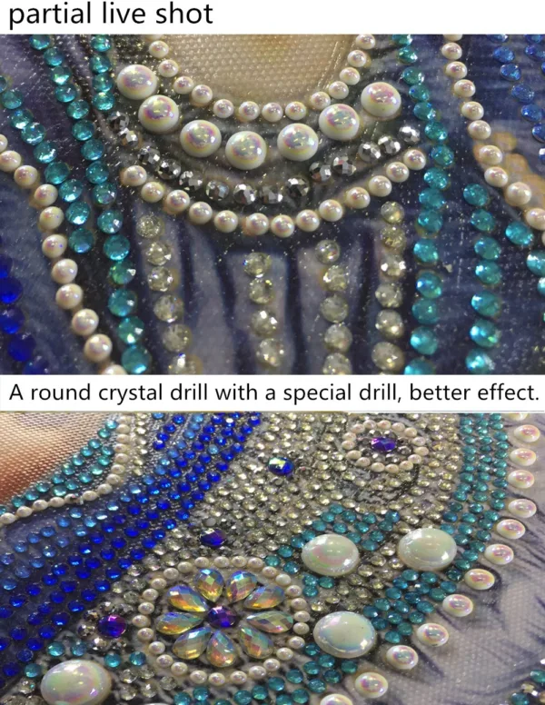DIY Mother Mary Rhinestone Painting