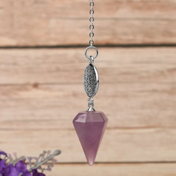 Semi-precious Crystal Stone Pendant