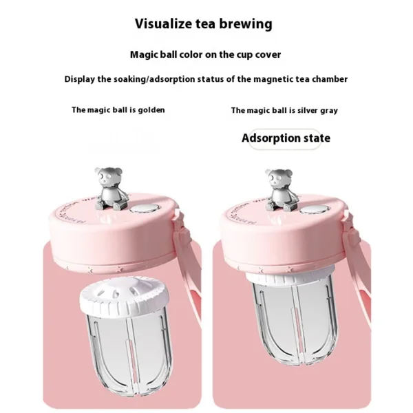 Magnetic Glass Infuser Water Bottle
