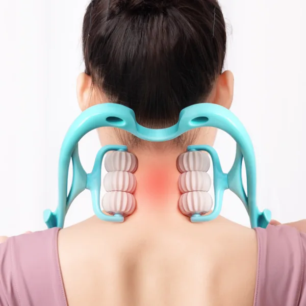 Multifunctional Six-wheel Roller Neck Massager