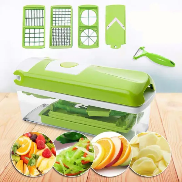 12pcs Multifunctional Vegetable Chopper Slicer Dicer